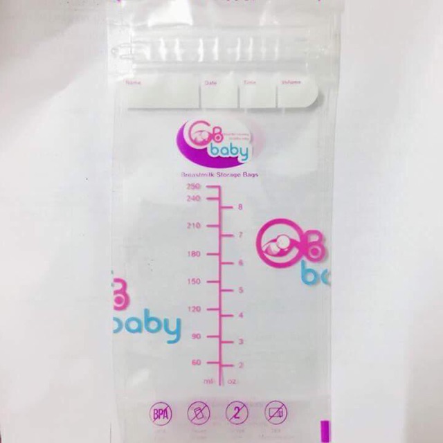 combo 100 túi trữ sữa GB baby