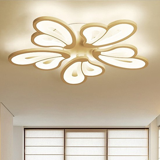 Đèn ốp trần trang trí - đèn trần trang trí 5 cánh bướm - 3 chế độ sáng có điều khiển từ xa tiện lợi