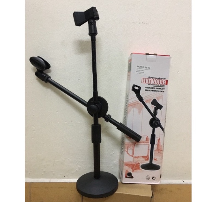 TS-10 desktop stand microphone holder