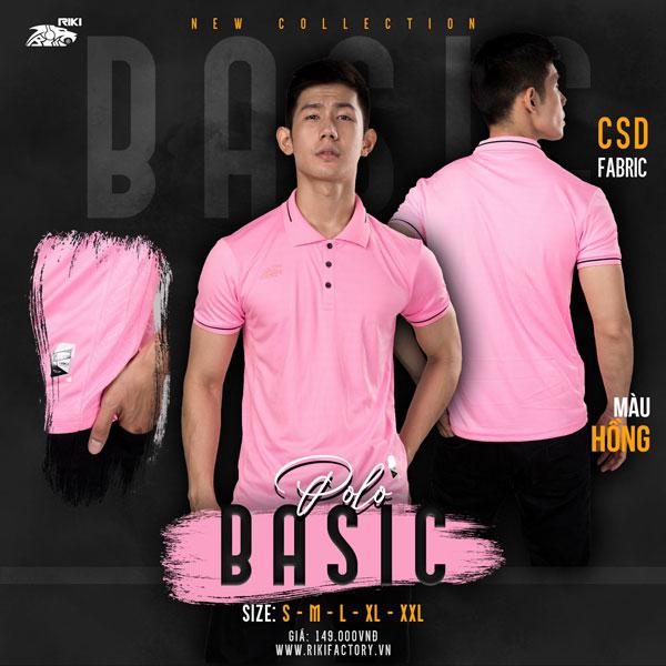 Áo polo Riki Basic (cấu tạo từ 100% sợi polyester giúp sản phẩm có độ bền cao)