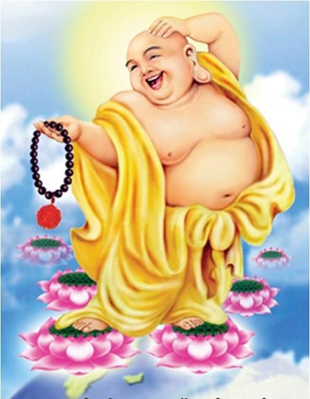 [HCM]Tranh Gắn Đá Nam Mô Từ Thị Di Lạc Tôn Phật VS124 kích thước 74 x55 cm