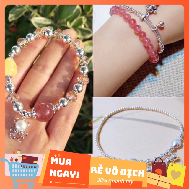 [Siêu rẻ] 2 Charm bi bạc 2mm - MH390