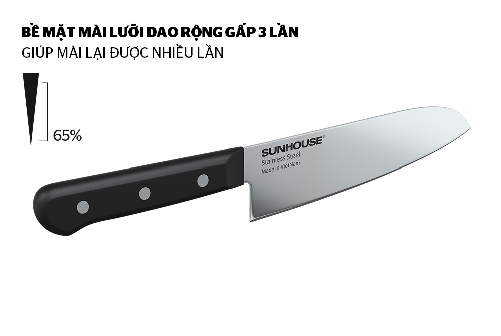 Dao làm bếp đa năng SUNHOUSE KS-KN165KS
