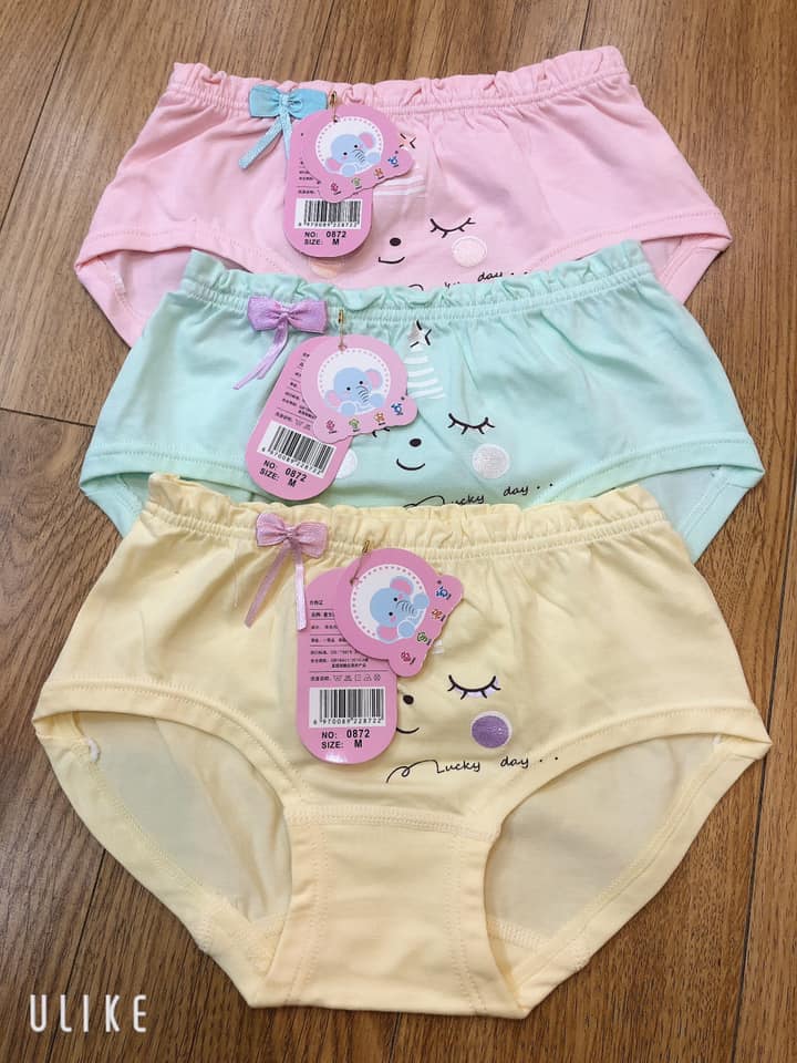 Quần chíp tam giác cotton cho bé gái