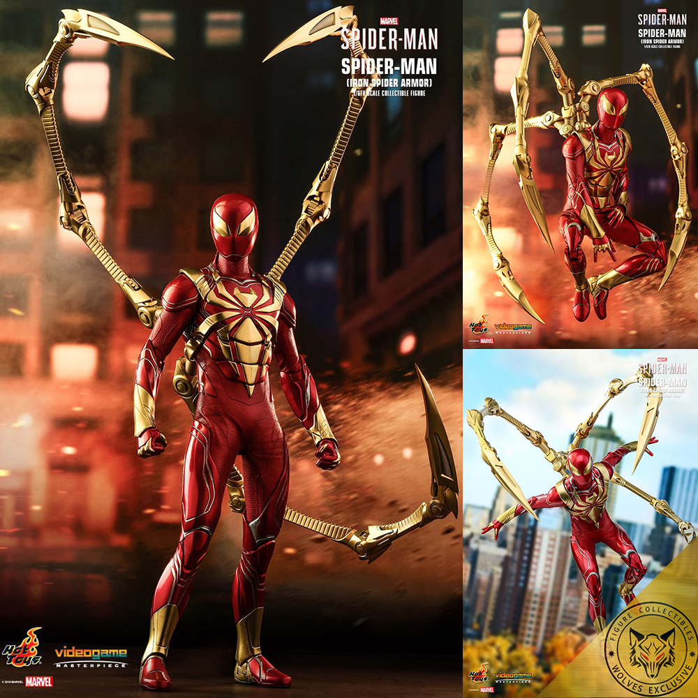 HCM][Order báo giá] Mô hình chính hãng Hottoys VGM38: Spiderman (Iron  Spider Armor) 