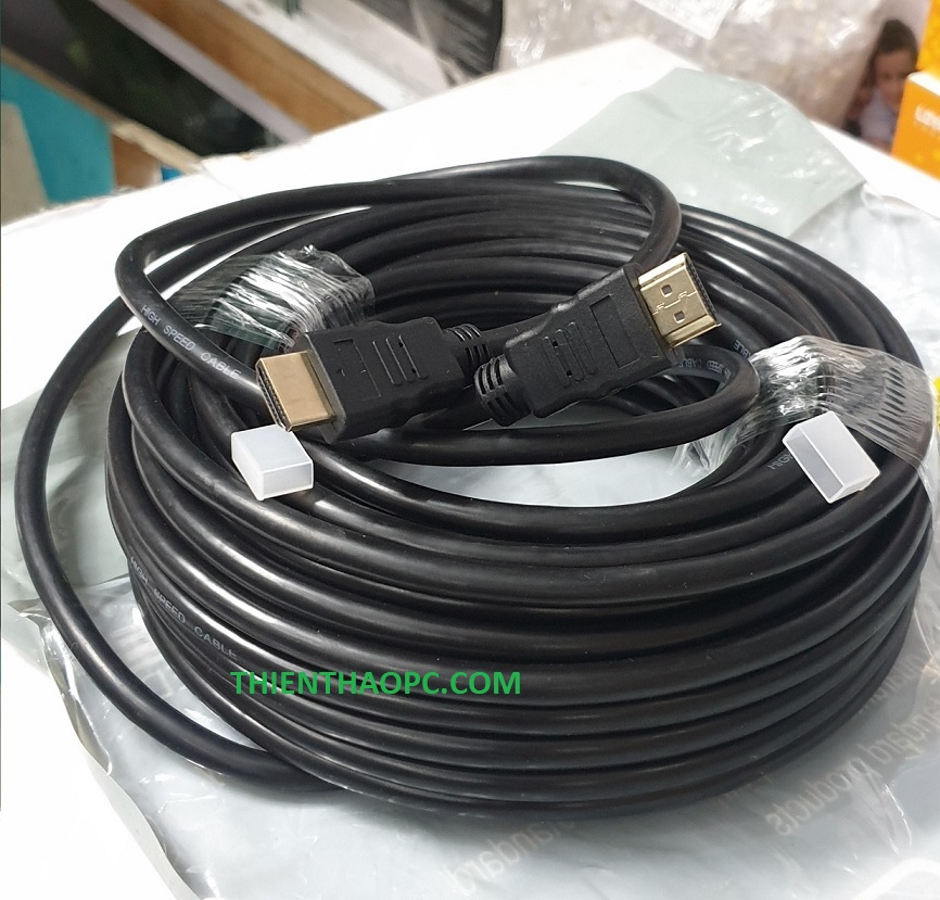 Dây Cáp tín hiệu HDMI 15M loại tròn Full HD (Màu đen)