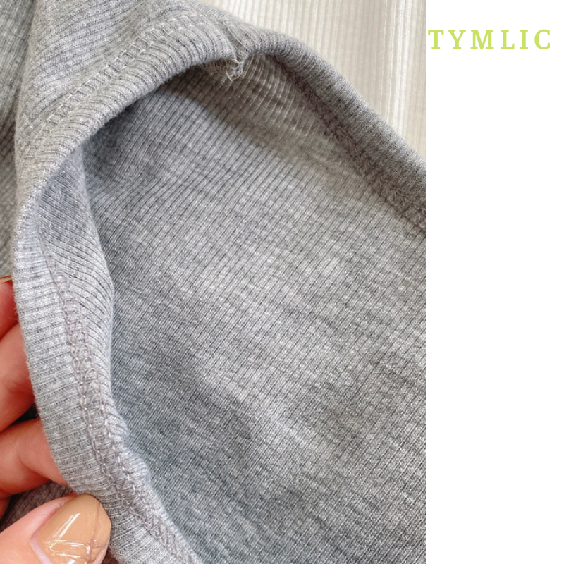 Áo Pull Gân Cổ Tròn Basic 4 Màu TYMLIC