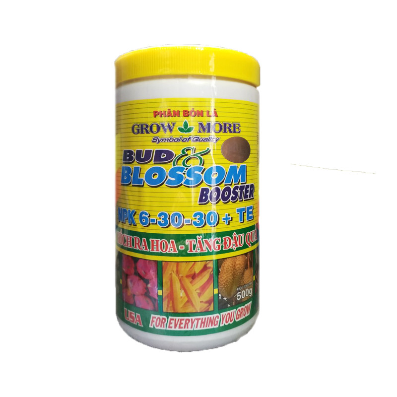 [HCM]PHÂN BÓN LÁ GROWMORE BLOSSOM (NPK 6-30-30 + TE) hũ 500gr