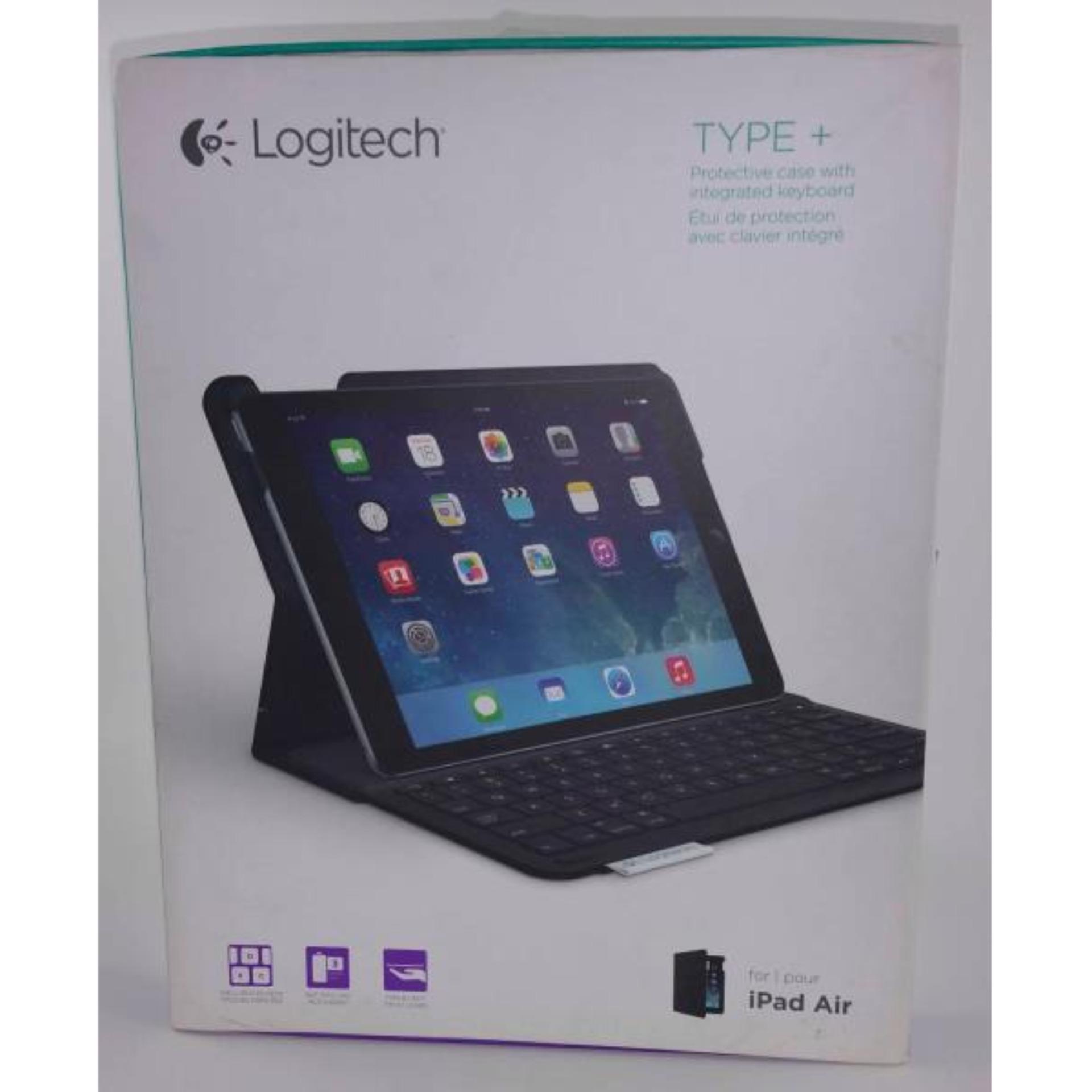 Bàn Phím iPad 6th 2018 Hiệu Logitech Type + Bluetooth Kiêm Bao Da Bảo Vệ Mới Full Box