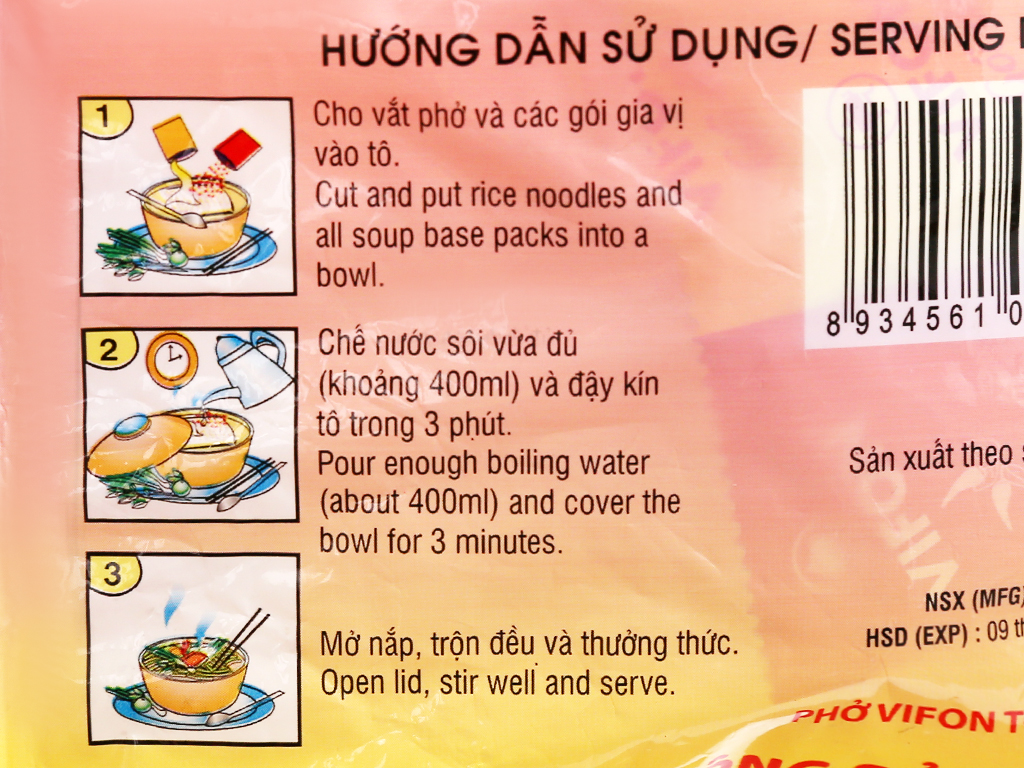 (COMBO 10 GÓI ) 1 THÙNG PHỞ GÀ VIFON THƠM NGON ĐẬM ĐÀ