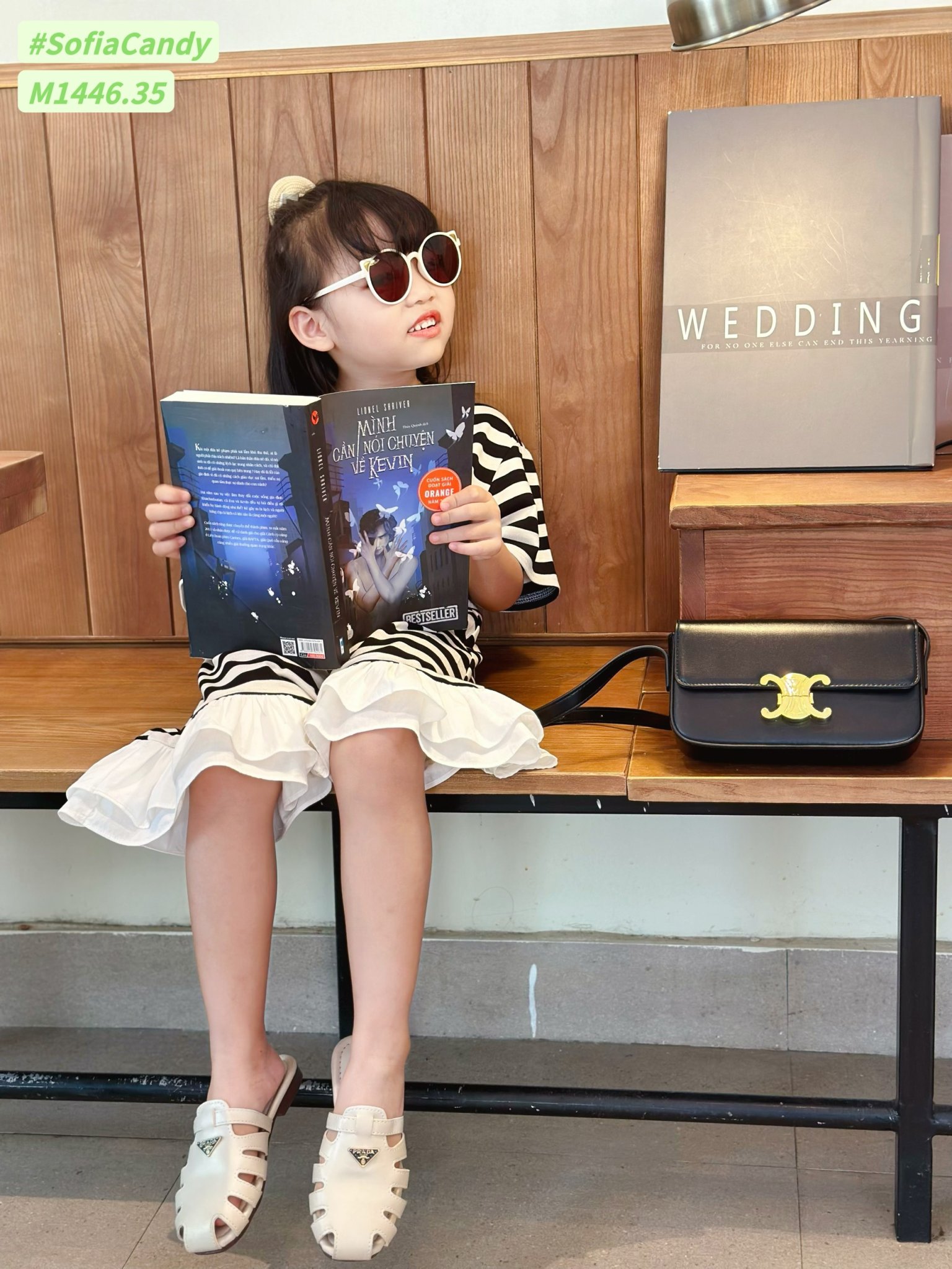 [NEW ARRIVAL] ĐẦM BÉ GÁI KẺ SỌC GẤU DÂU CUTE
