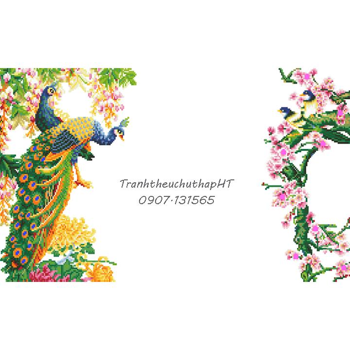 [HCM]Tranh đính đá Cha mẹ LV369 - tự đính
