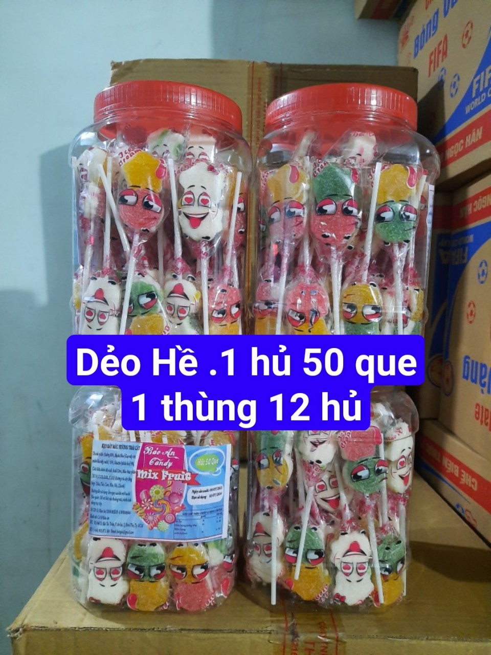 Kẹo Dẻo Que Thú Hủ 50Que
