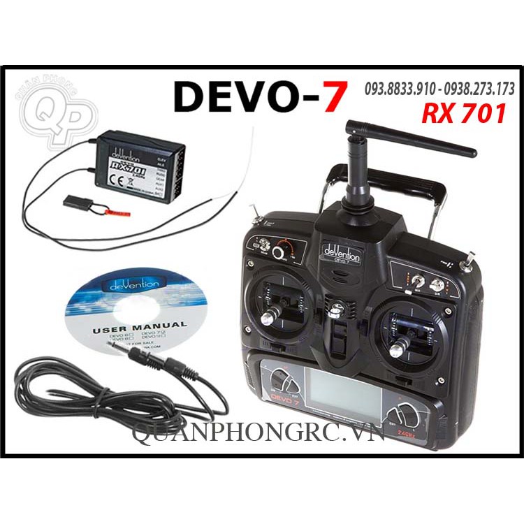 Tay điều khiển Devo 7 + RX701 RX601