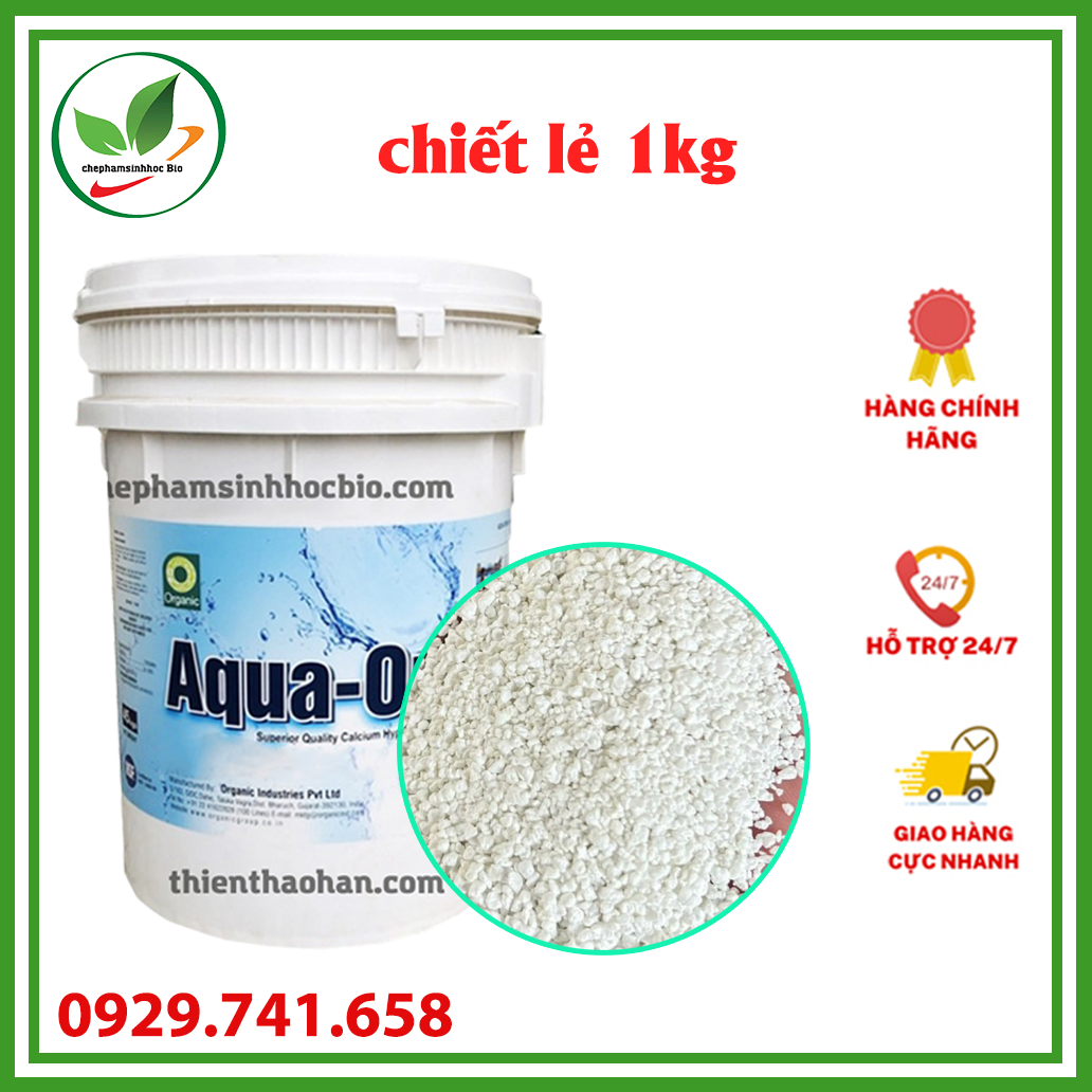 Bột hóa chất Clorin 70% Aqua ORG - Ấn Độ. Thùng 5kg