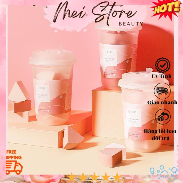 [GIẢM 5% ĐƠN 129K]Combo 12 Bông Mút Trang Điểm Maycreate Mút Tán Kem - (Mẫu Mới)
