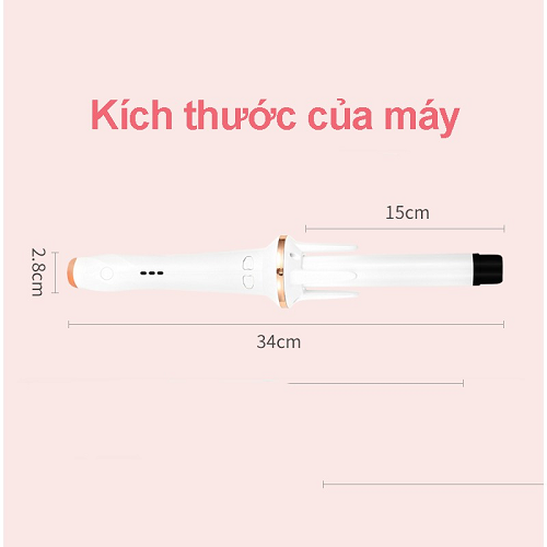 Máy Uốn Tóc Xoăn Tự Động Iona Chất Liệu Gốm Cao Cấp Đường Kính 28mm Khuếch Tán Ion Âm Giúp Bảo Vệ Tóc, Tránh Hư Tổn Tự Động Xoay 360 Độ Máy Uốn Tóc Máy Duỗi Tóc Máy Uốn Tóc Mini Máy Uốn Tóc Xoăn Tự Động Máy Duỗi Tóc Mini