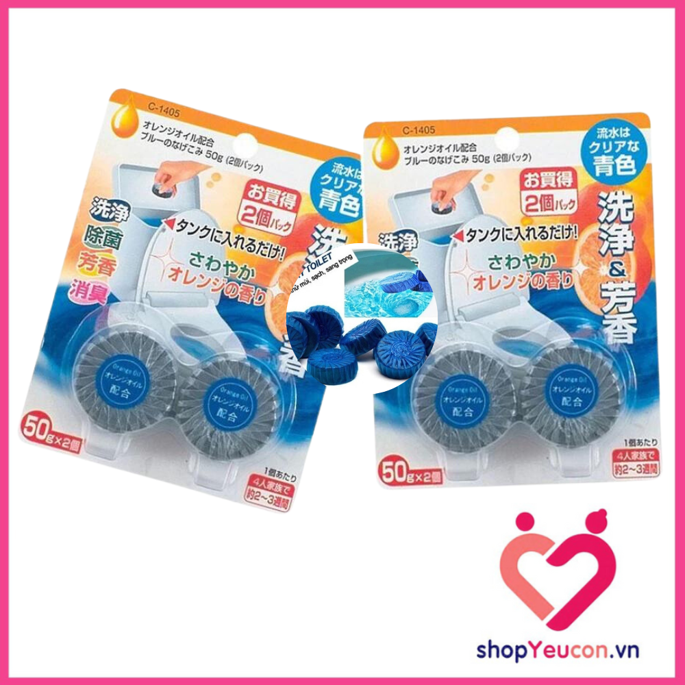 Set 2 viên thả bồn cầu Nhật Bản