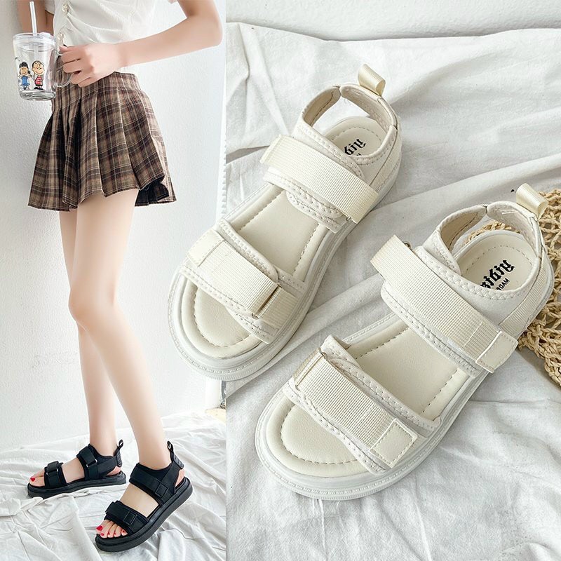 giày dép quai hậu nữ quai dù basic dễ phối đồ giá rẻ học sinh