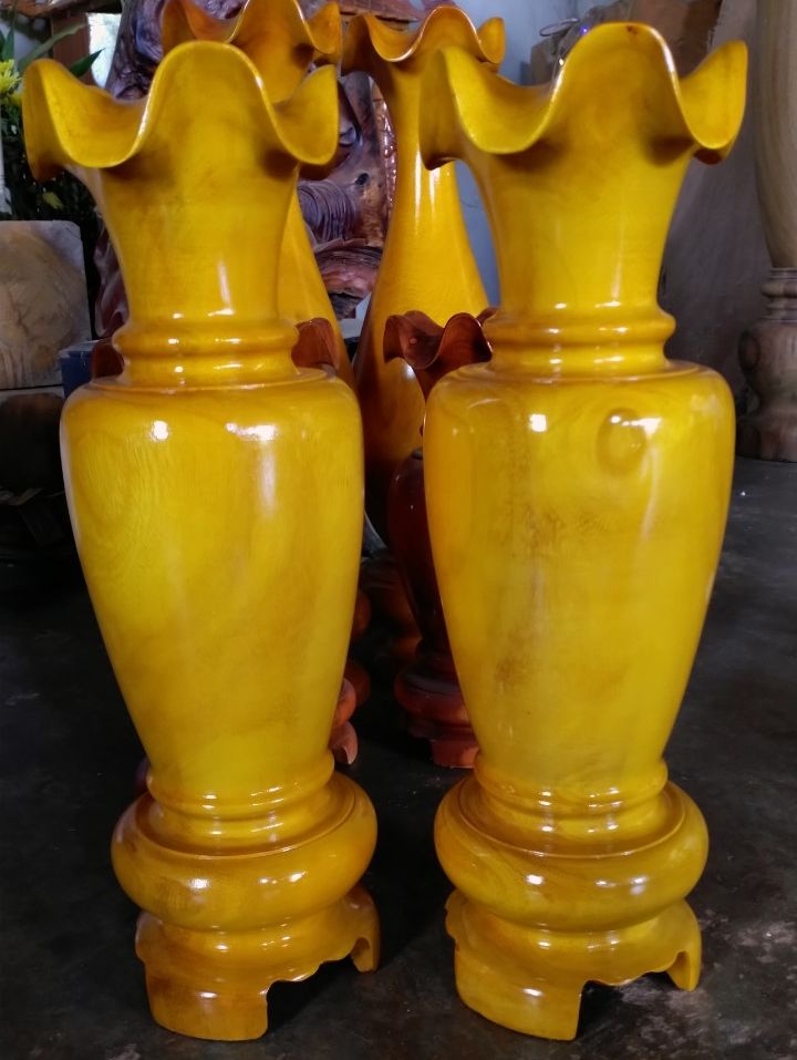 cặp lục bình gỗ mít ta 41cm x 15cm