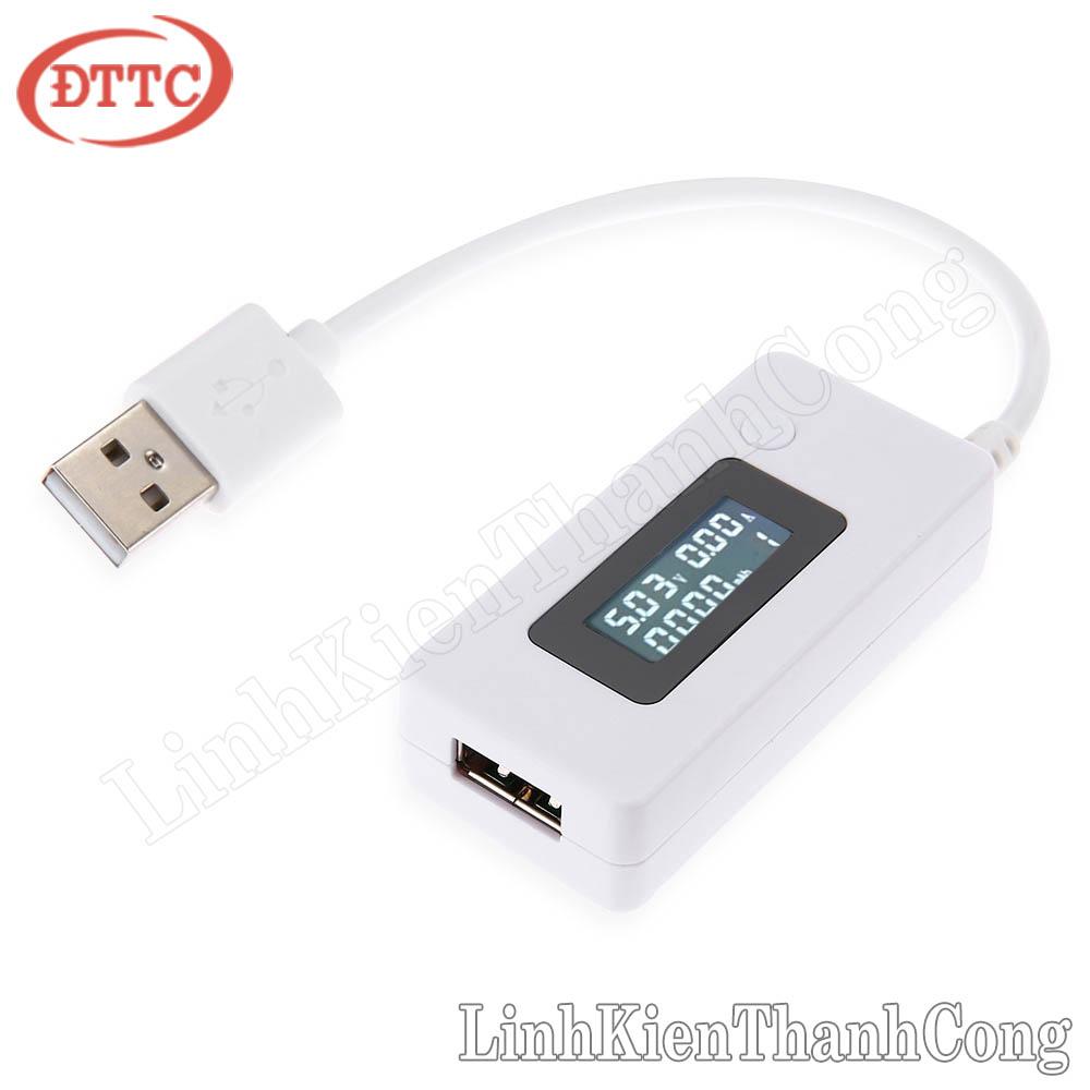 Usb đo dung lượng, điện áp và dòng điện hiển thị lcd kcx-017