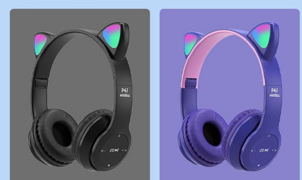 Tai Nghe Mèo Bluetooth P47M, Tai Mèo Dễ Thương, BH 1 tháng