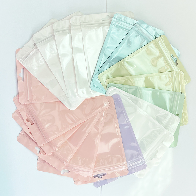Set 50/100 Túi zip đựng đồ màu macaron