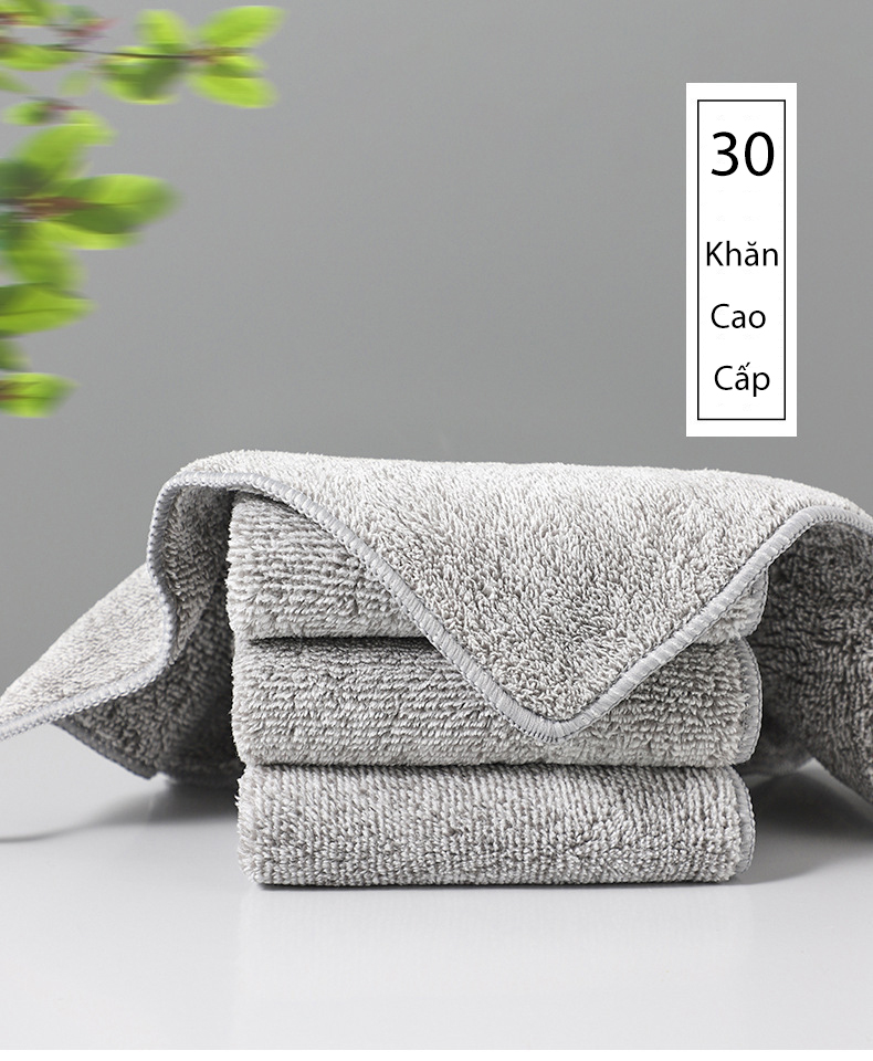 Set 30 khăn lau đa năng siêu thấm hút