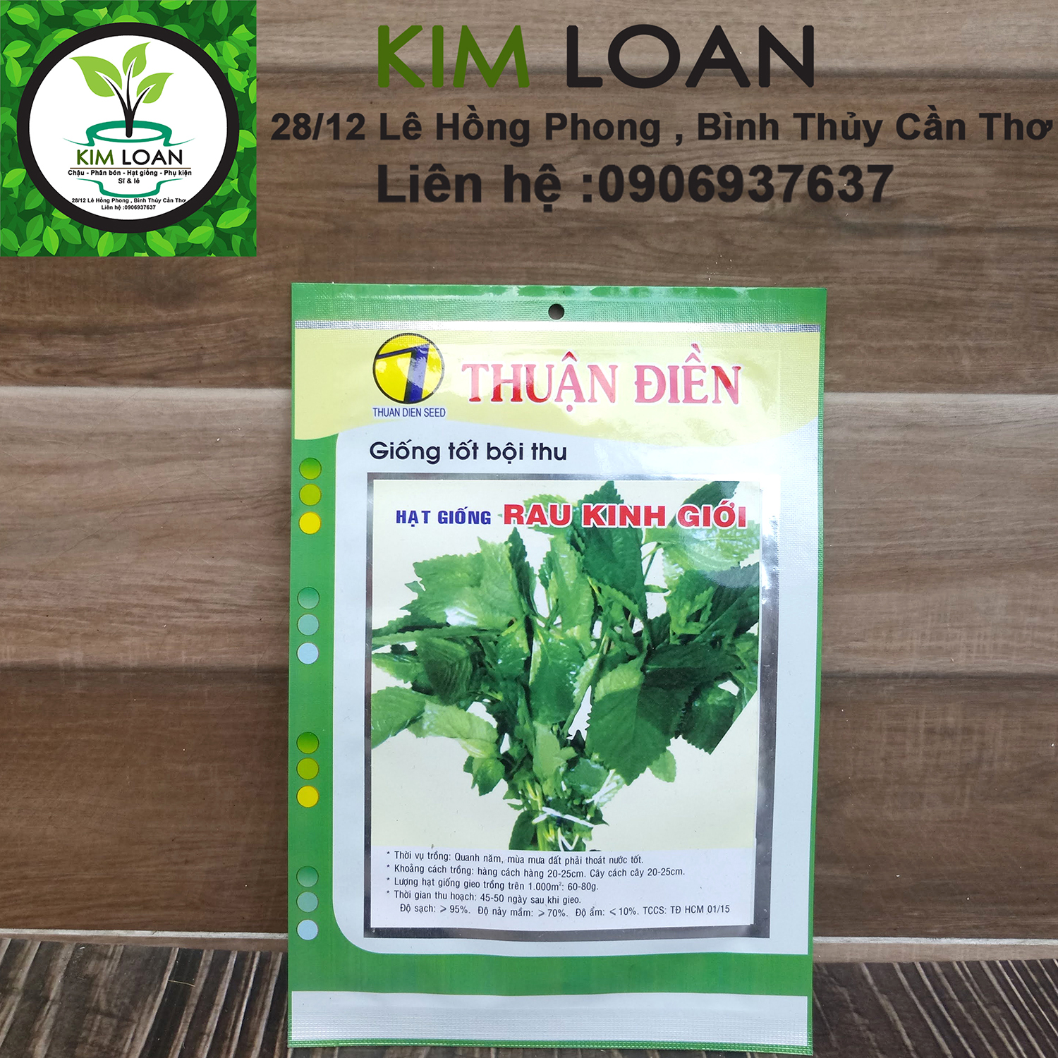 Hạt giống rau kinh giới gói 2g