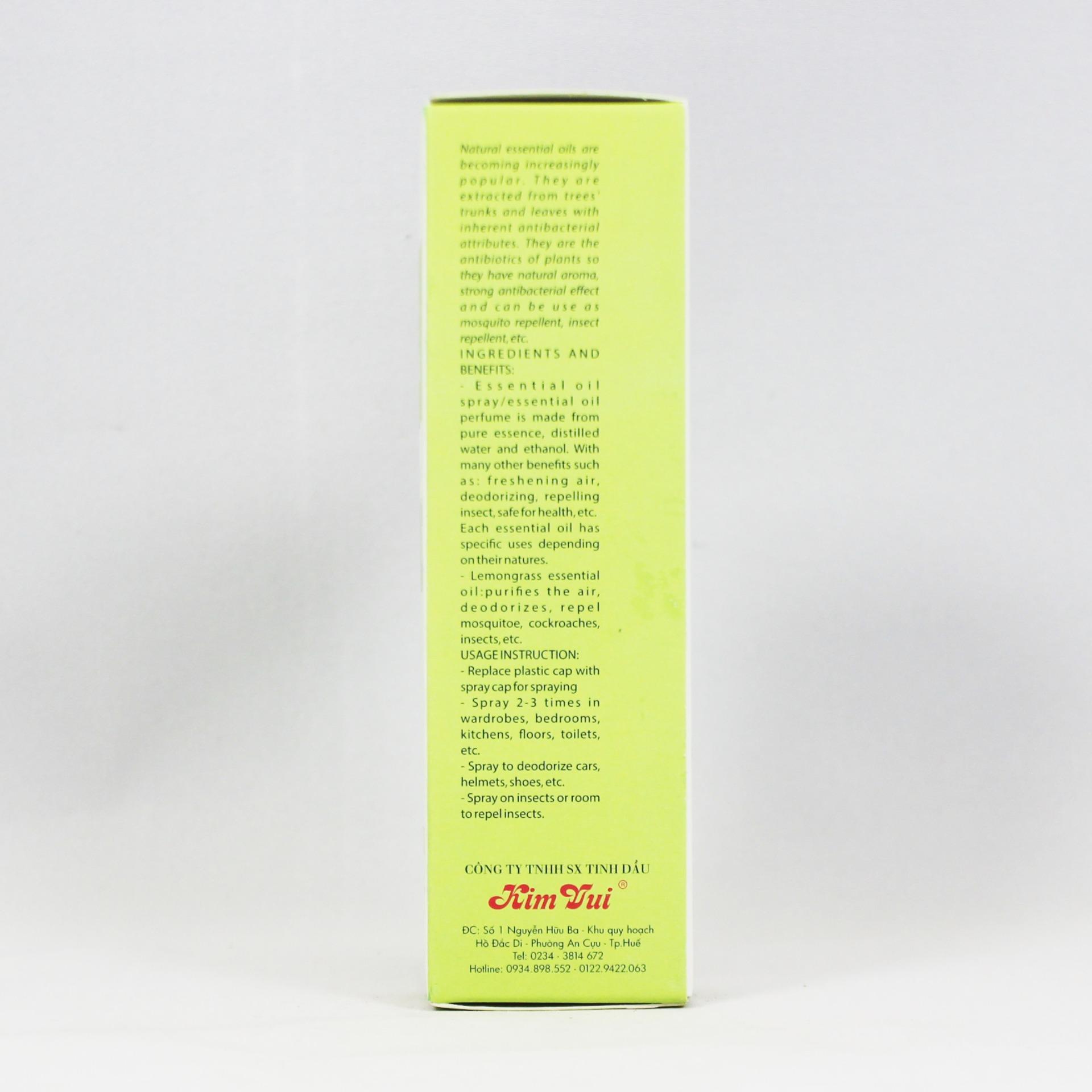 Tinh dầu xịt phòng Sả chanh Kim Vui 100ml