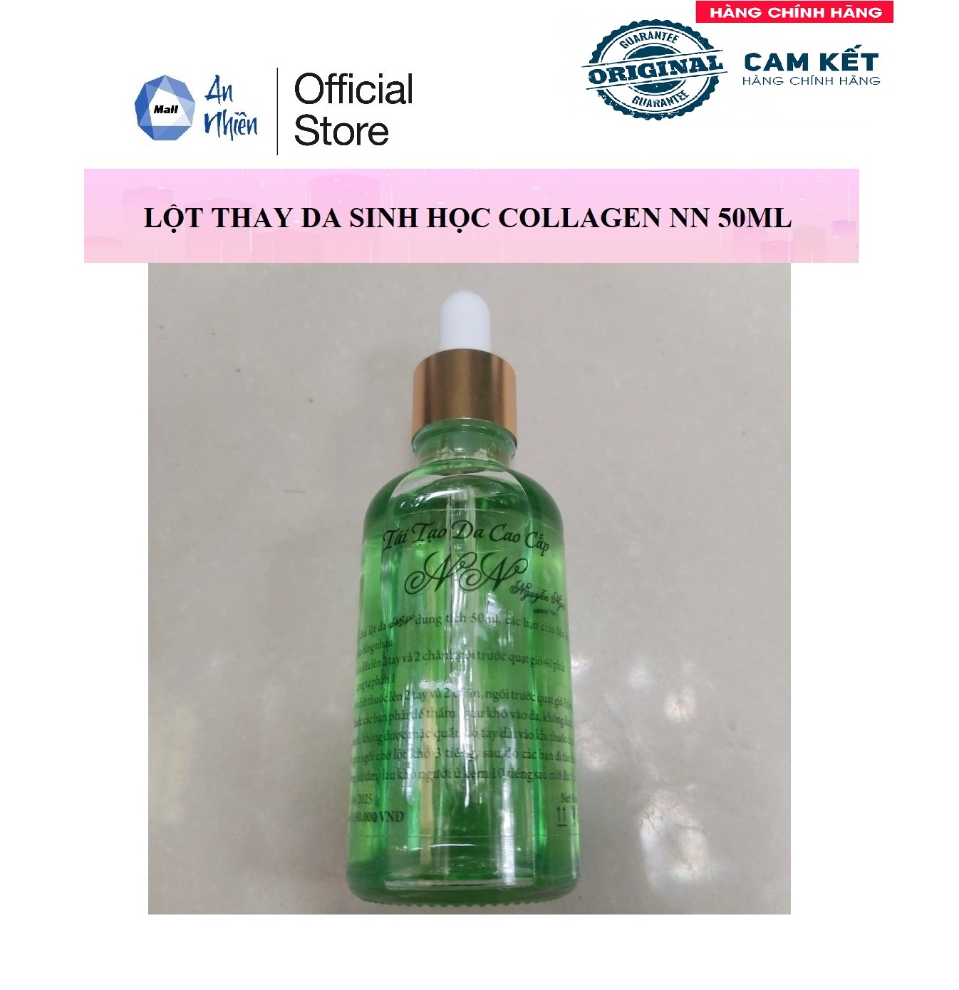 Lột thay da collagen sinh học nn 50ml - hương bạc hà
