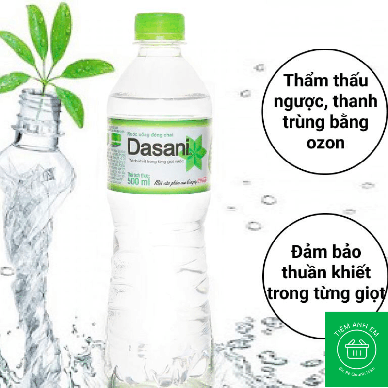 Nước tinh khiết Dasani chai 500ml