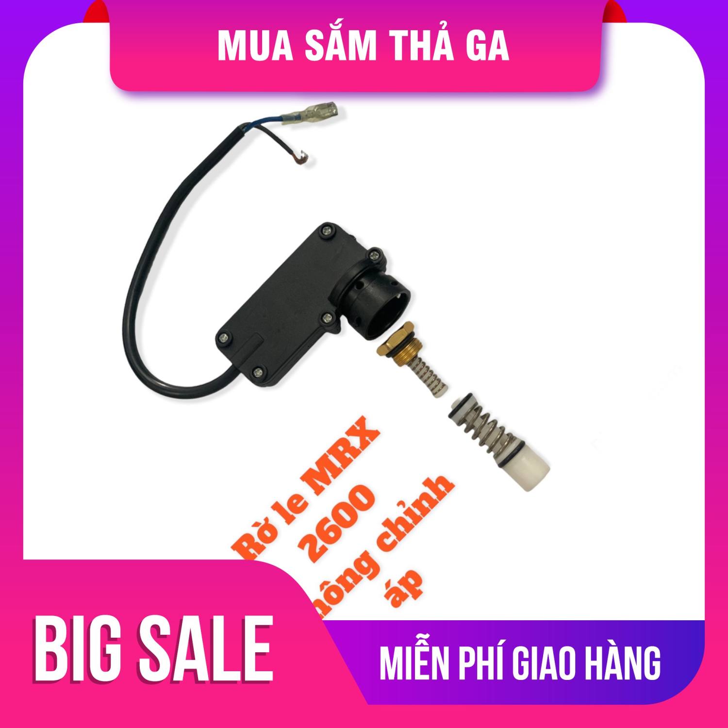 Cụm rờ le áp ĐK Ren ngoài Ømm, công tắc trong áp lực dạng trực tiếp máy xịt rửa xe áp lực cao, ,RELAY2600