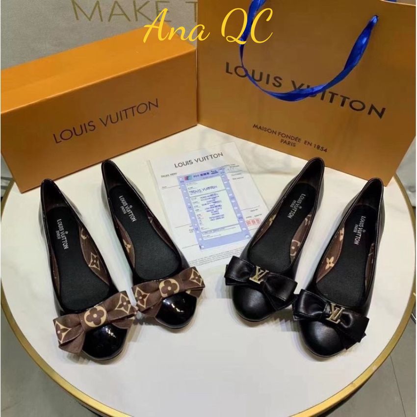 Giày Louis Vuitton Noir Madeleine 35 Màu Đen Khóa Vàng