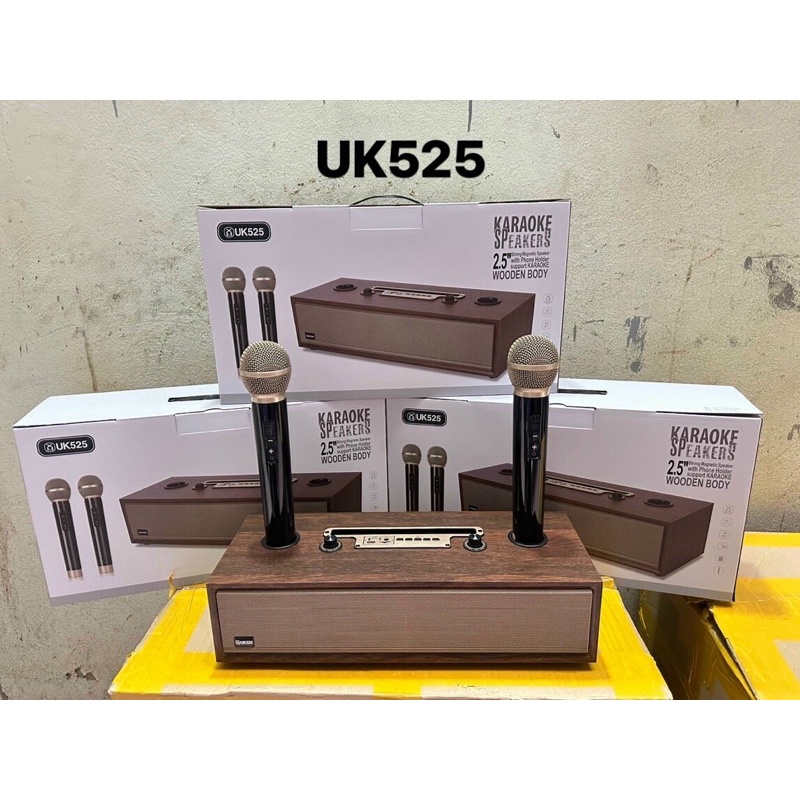 Loa Bluetooth XM-UK525 kèm 2 micro karaoke không dây công suất 30 W |  Lazada.vn