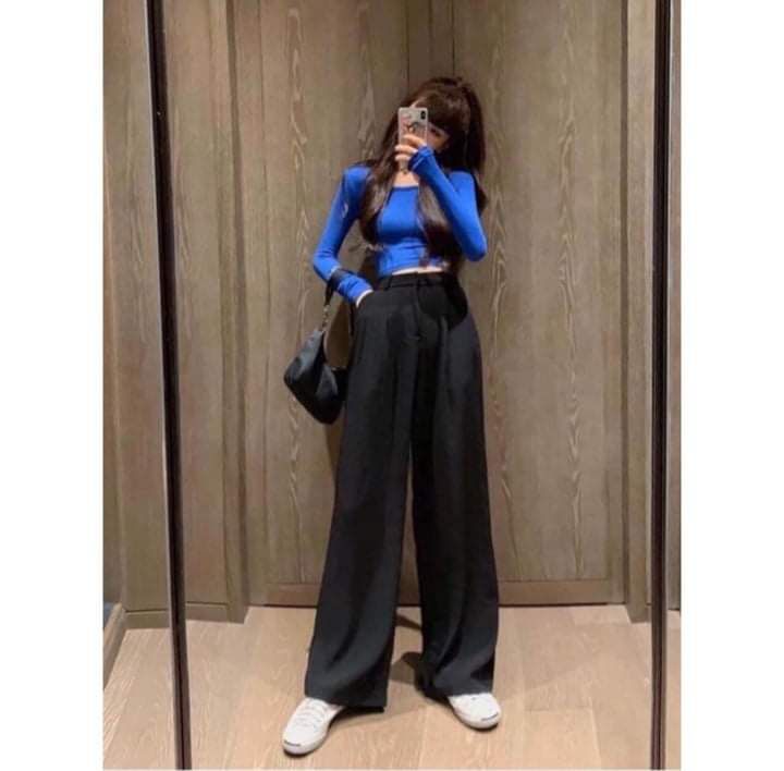 quần tây nữ ống suông dài 100cm