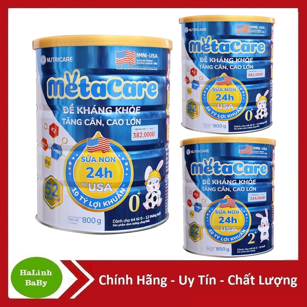 Sữa Metacare 0+ 1+ 2+ 3 850g (Date 2026)