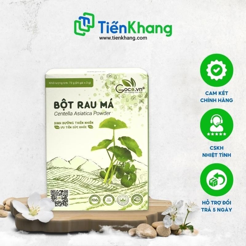 Bột Rau Má Nguyên Chất - Hộp (72gram/24 gói)
