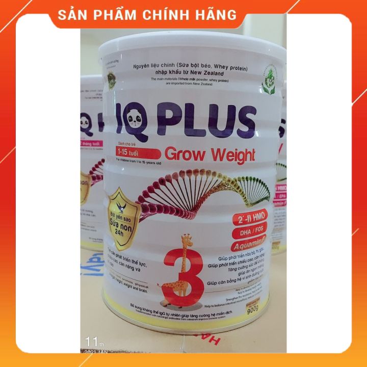 [ HÀNG CHÍNH HÃNG ] Sữa IQ PLUS GROW WEIGHT 400G