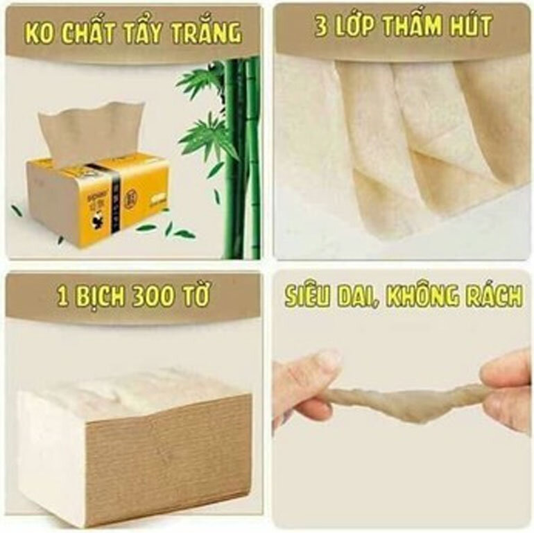 [HCM]GIẤY BÀN ĂN GẤU TRÚC SỢI TRE