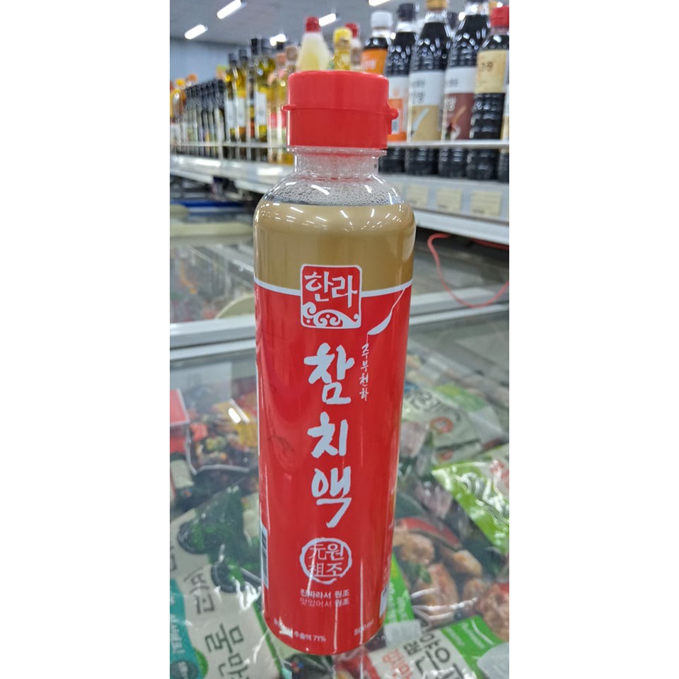Nước Mắm Cốt Cá Ngừ Hàn Quốc 500Ml - 참치액