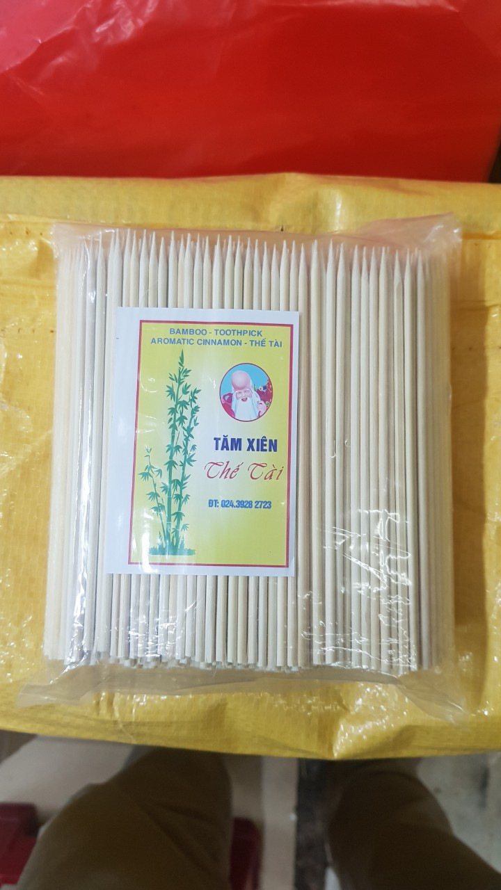 Tăm xiên thế Tài 10cm - 3mm