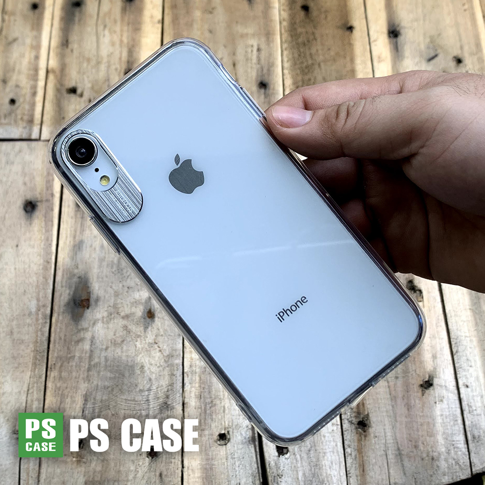 Ốp lưng bảo vệ camera dành cho iPhone XR - Màu bạc