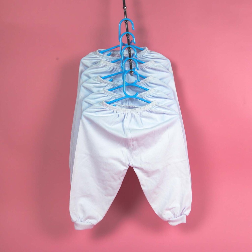 [HCM]SET 5 QUẦN DÀI ỐNG BO CHO BÉ SƠ SINH-12KG (quần bo ống cho bé  quần sơ sinh cotton mềm mát)