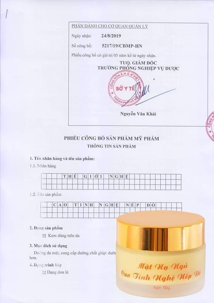 [HCM]Mặt nạ ngủ cao tinh nghệ nếp đỏ