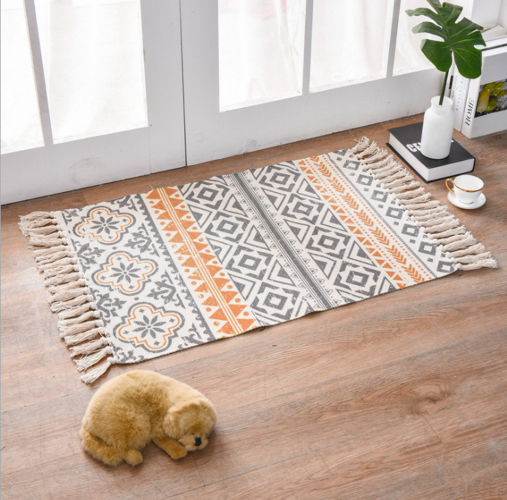 [HCM]Khăn trải hình chữ nhật họa tiết thổ cẩm trang trí nhà cửa 60x90cm