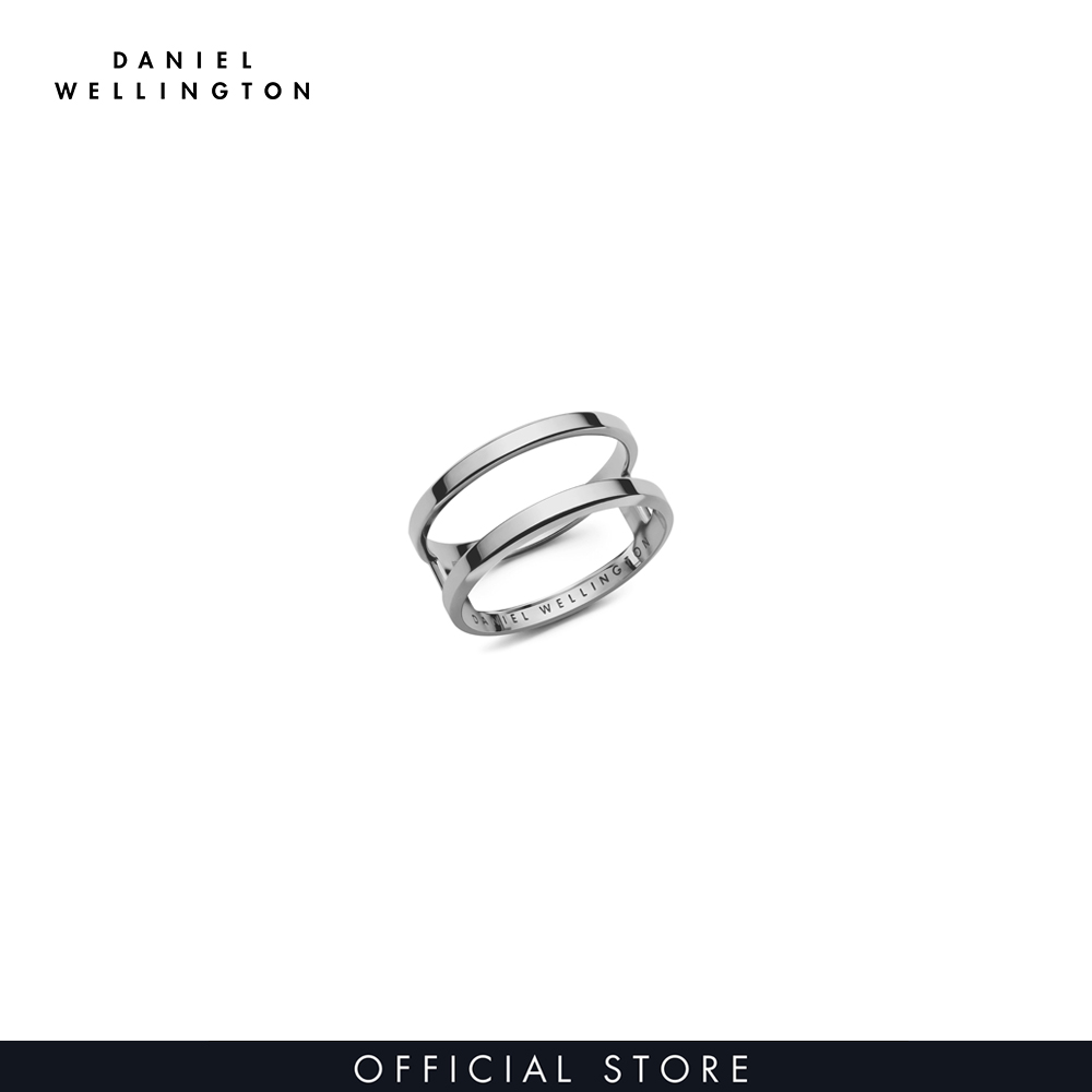 Nhẫn Daniel Wellington 2 vòng màu bạc - Elan Dual Ring