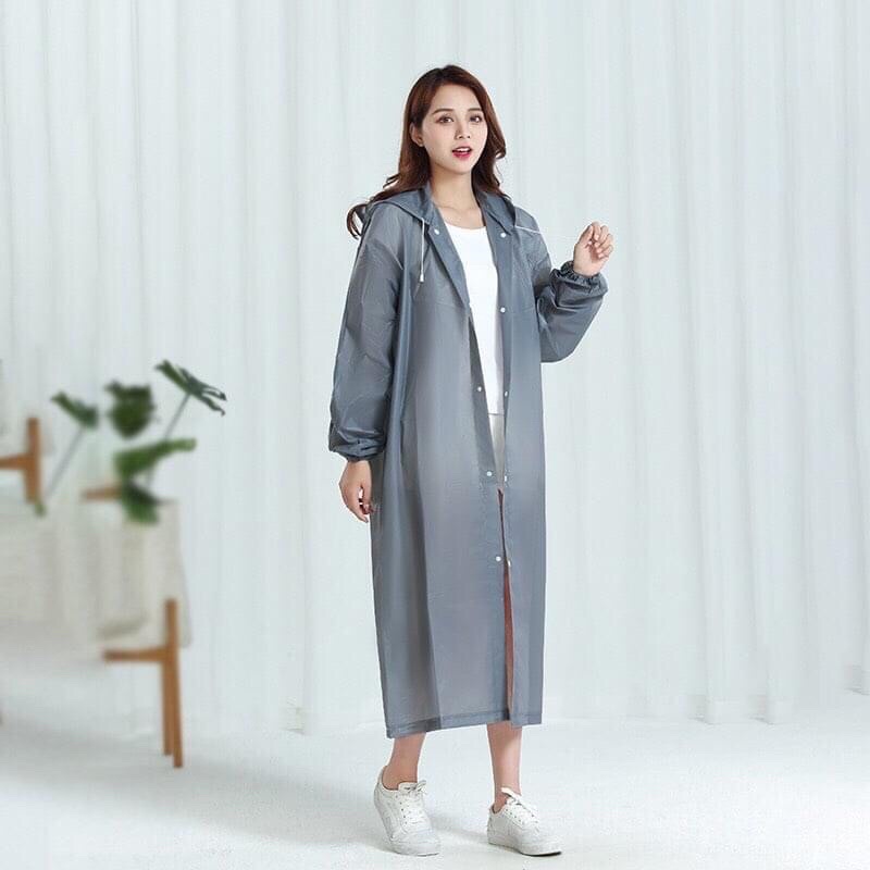 Áo mưa măng tô EVA năng động, thời trang, chống thấm, UNISEX.