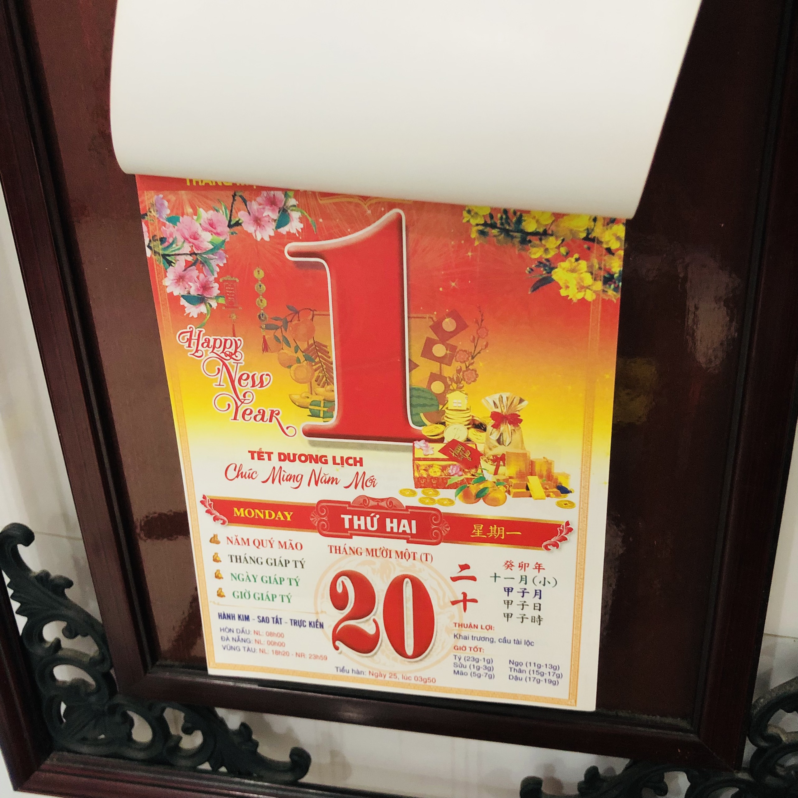 Lịch cuốn, lịch lốc, lịch treo tường năm Giáp Thìn 2024