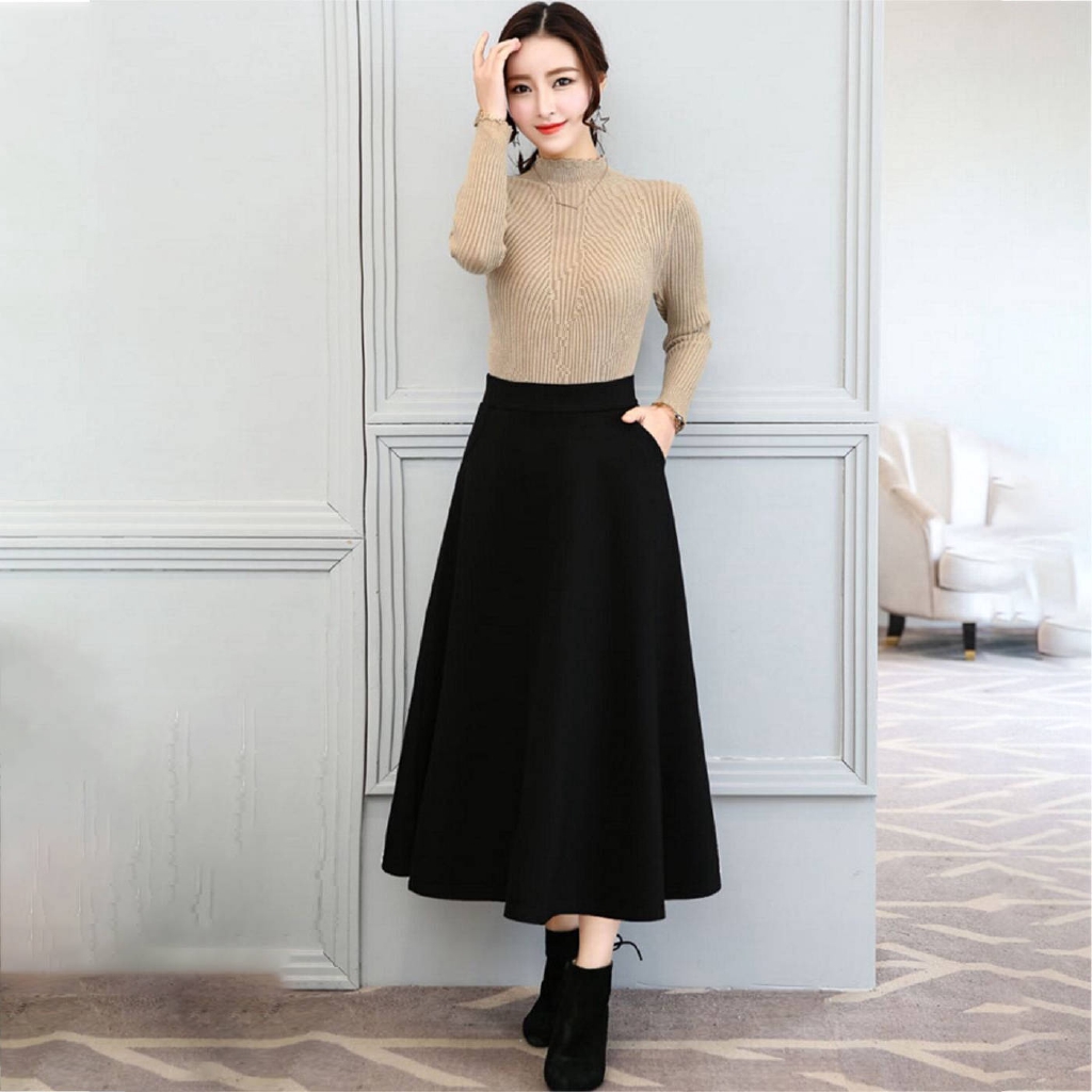 Chân Váy Xòe Dài cho bạn nữ